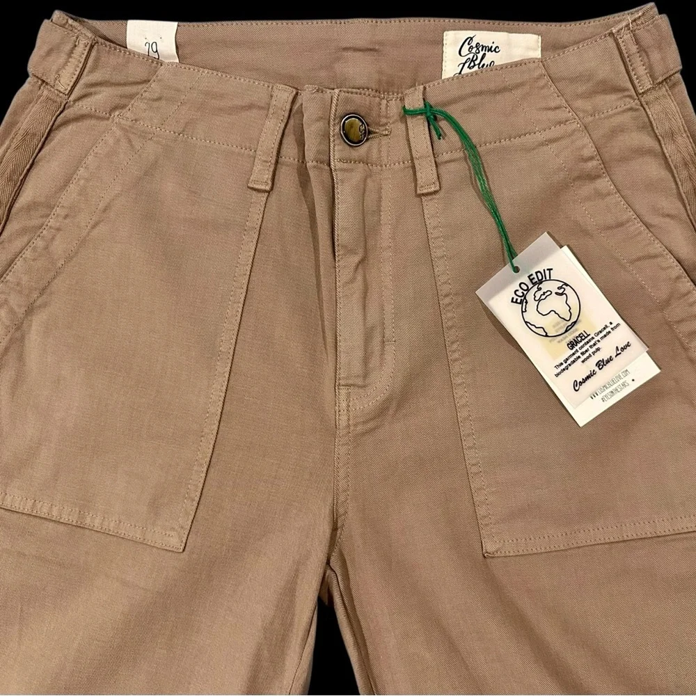 New With Tags.  Woman’s Cosmic Blue Love Ankle Cargo Tan Sz. 29 Nice! - Picture 7 of 15